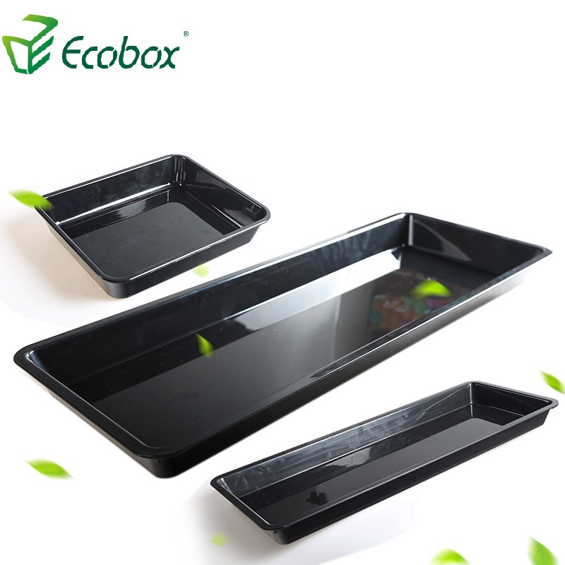 Ecobox XS-005 bandejas frescas de exhibición de carne a granel de plástico para supermercado