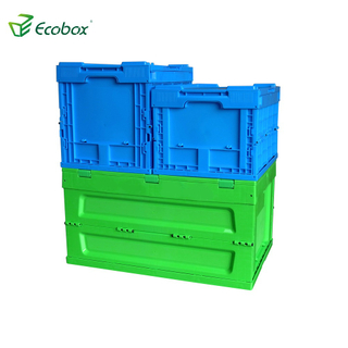 Ecobox 40x30x25.5cm contenedor de plástico plegable plegable contenedor de almacenamiento caja de transporte
