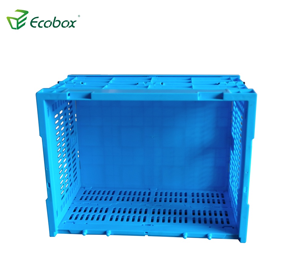 Caja móvil plegable de plástico reutilizable Ecobox para transporte