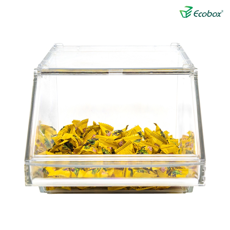Ecobox SPH-058 Papelera apilable de supermercado para alimentos y dulces a granel