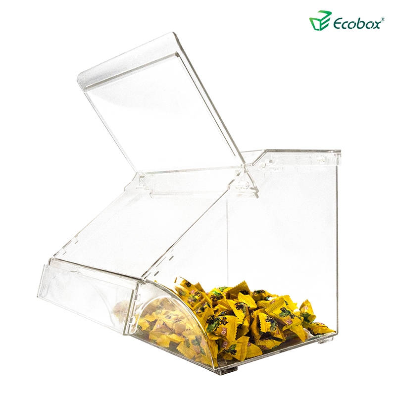 Ecobox SPH-005A Papelera apilable de supermercado para alimentos y dulces a granel