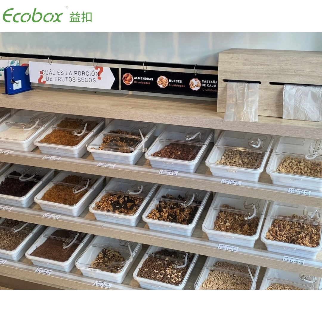 Ecobox LD-04 contenedor de alimentos a granel con cuchara